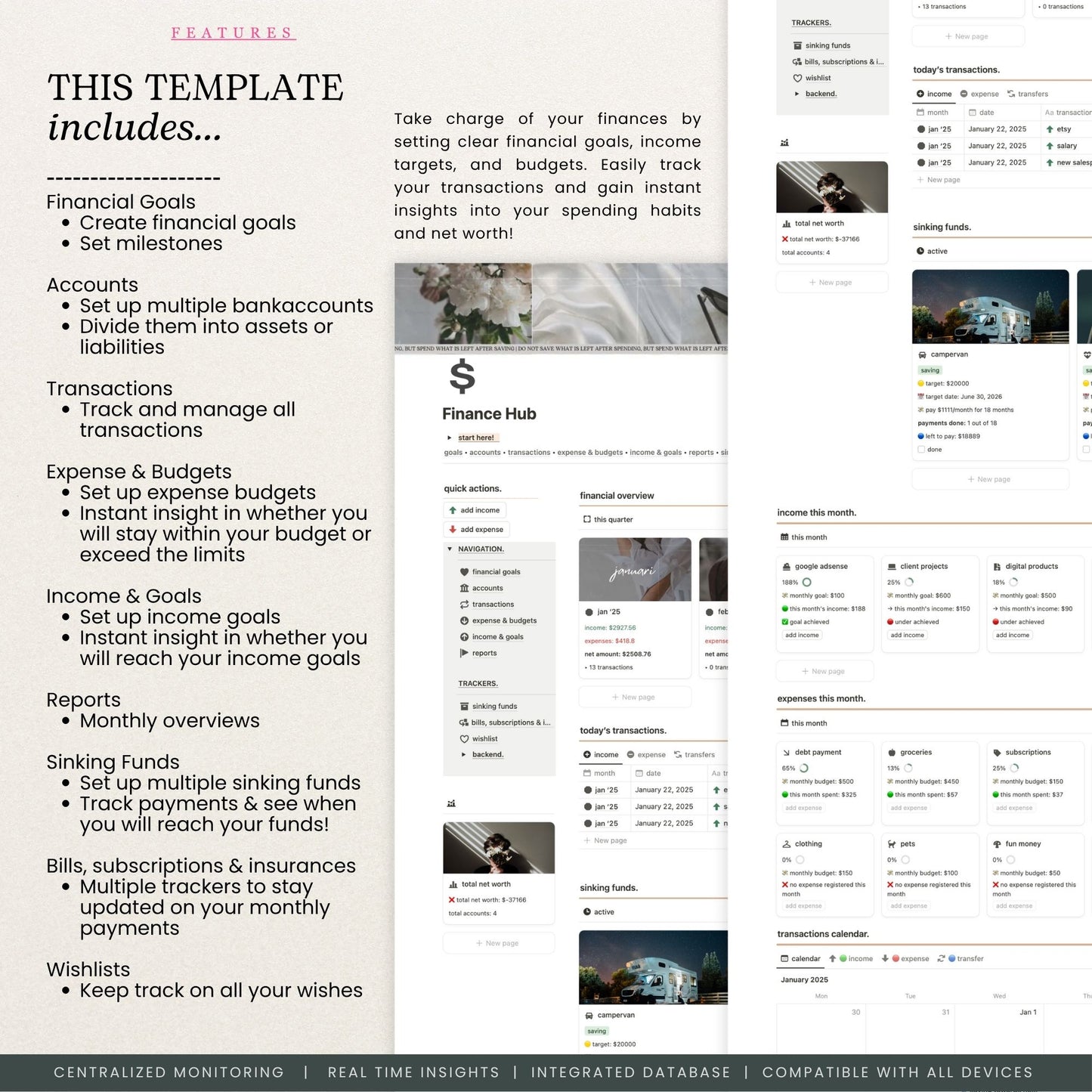 Finance Tracker Notion Template