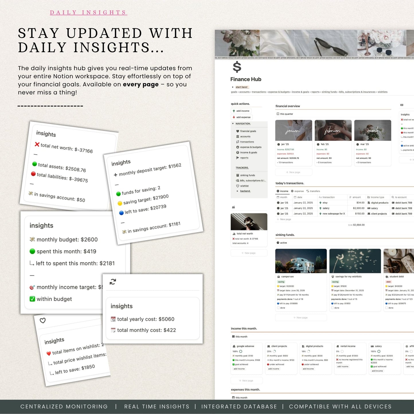 Finance Tracker Notion Template