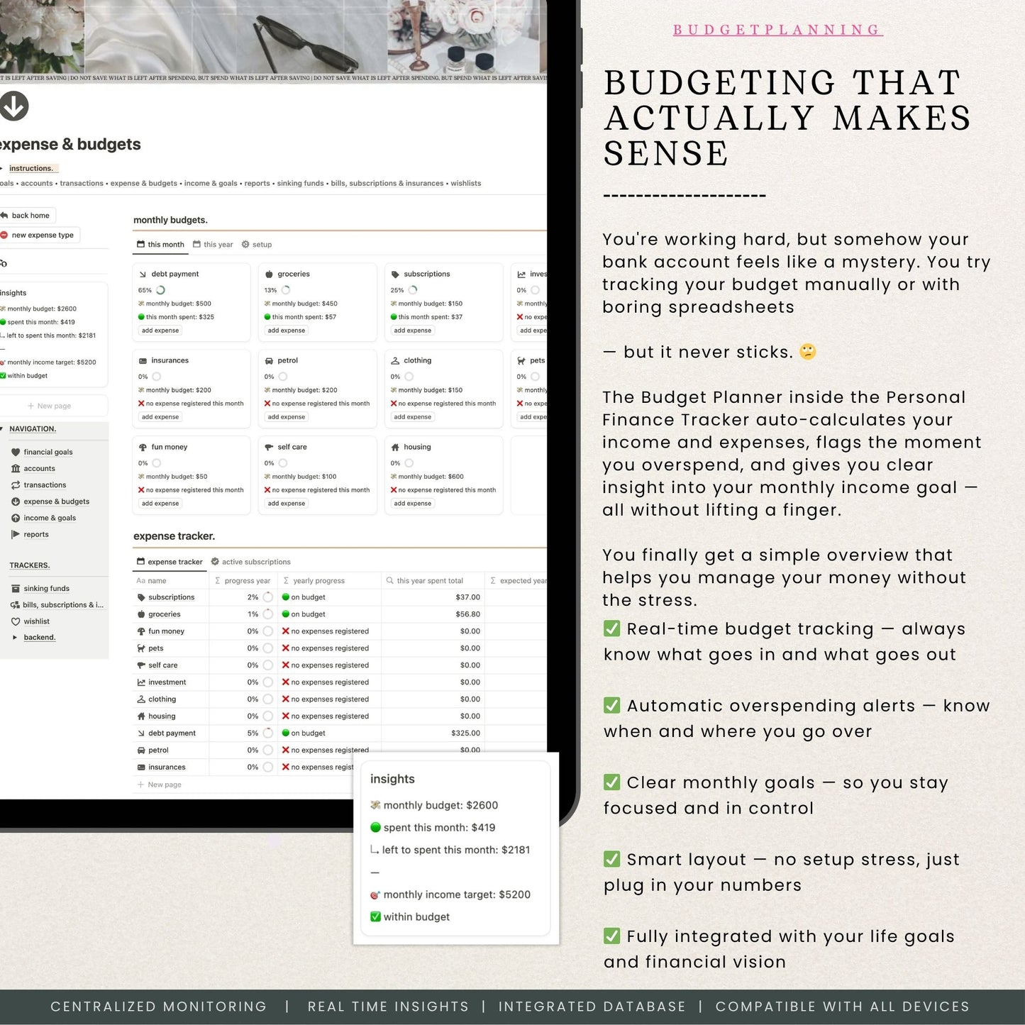 Finance Tracker Notion Template