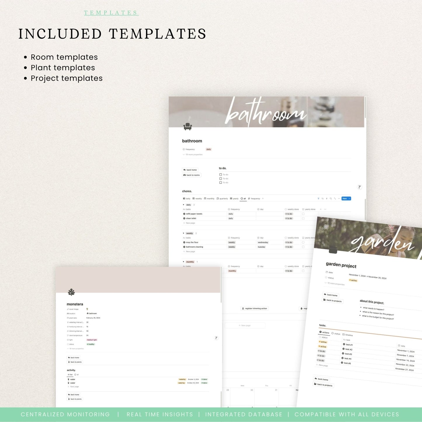 Notion cleaning schedule template