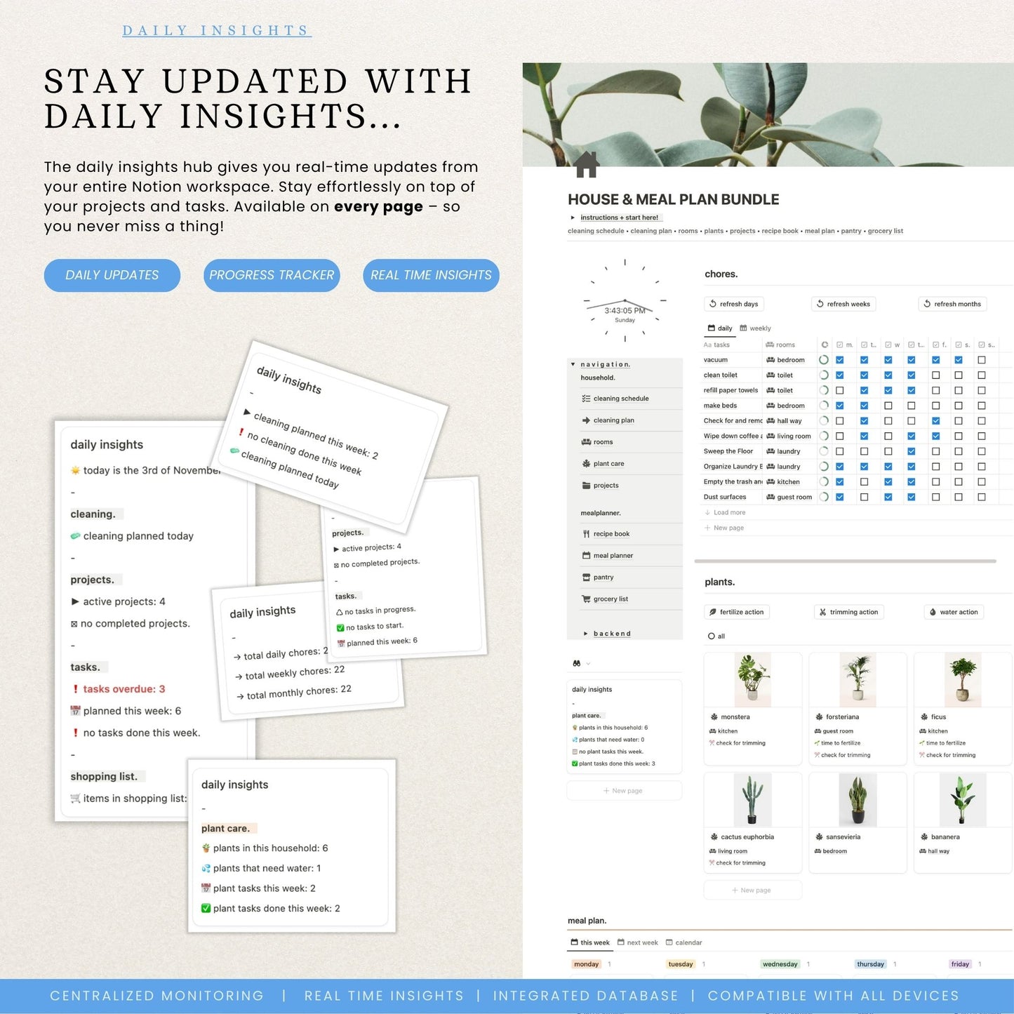 Household & Meal Planner Notion Template