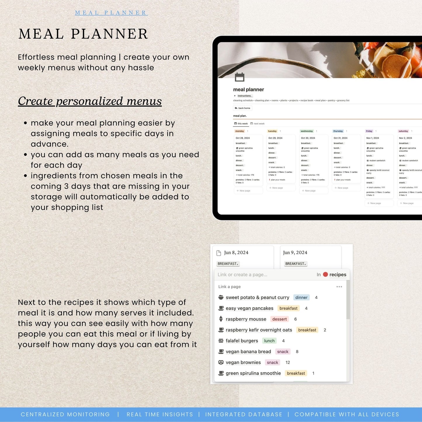 Household & Meal Planner Notion Template