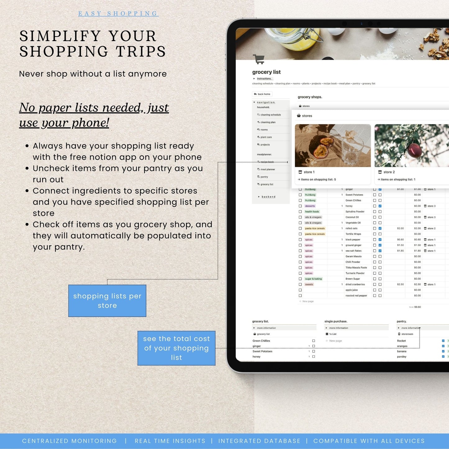 Household & Meal Planner Notion Template
