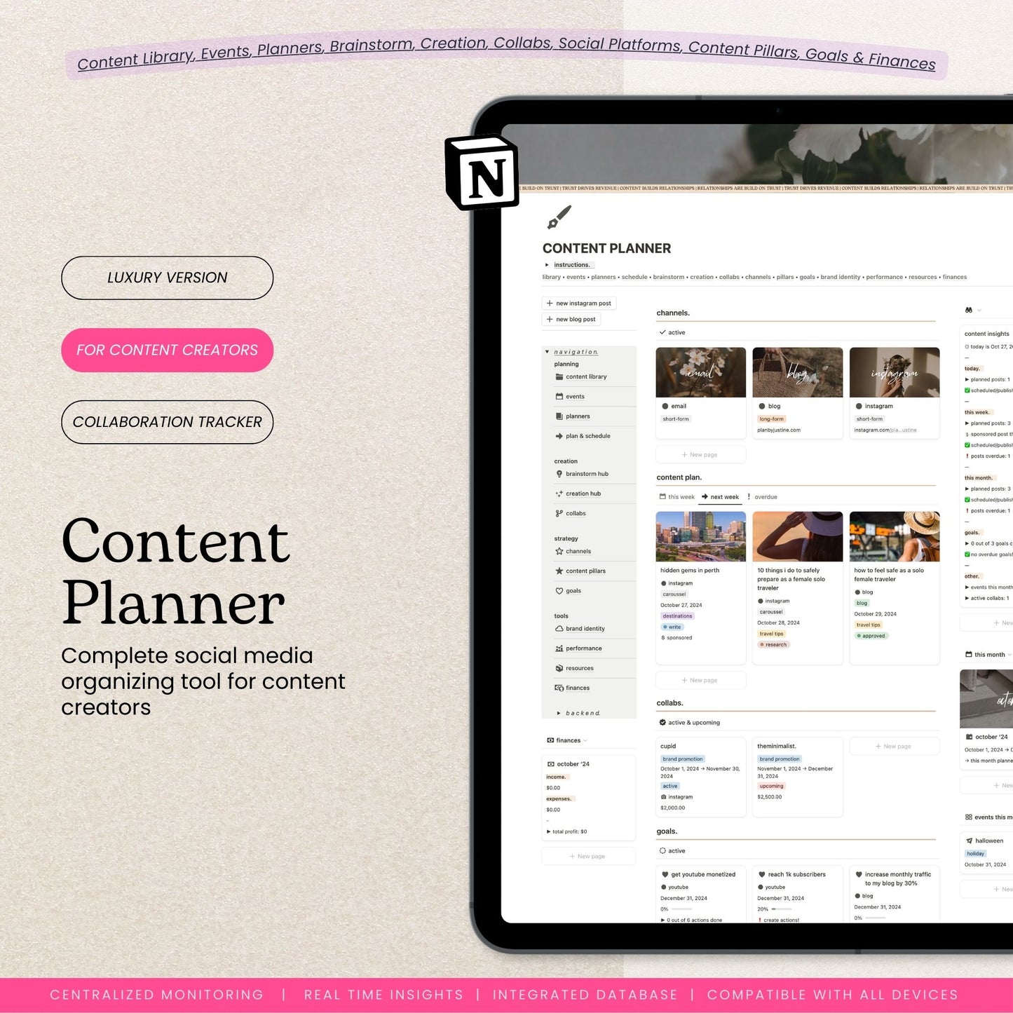 Notion Social Media Planner