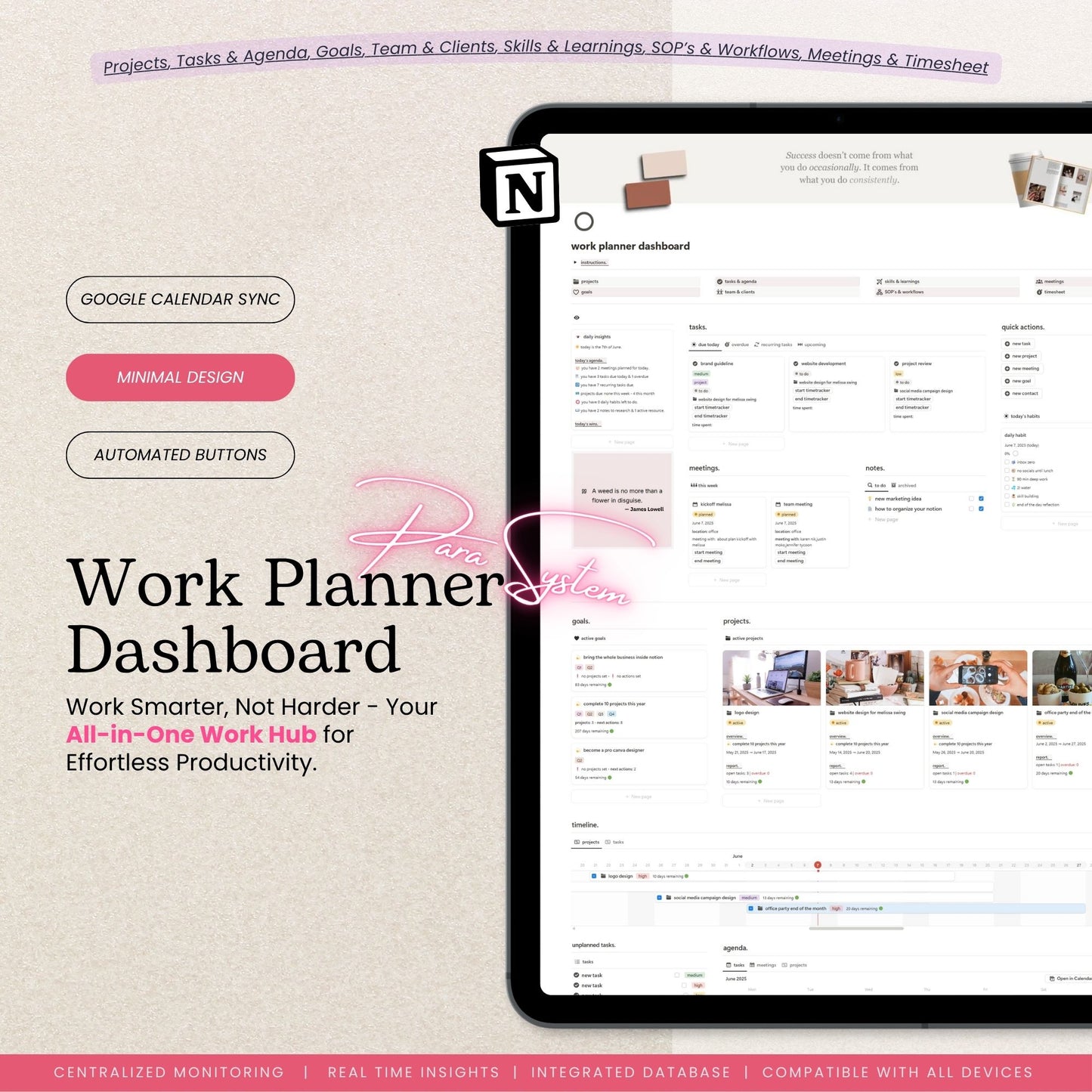 Work Planner Notion Template