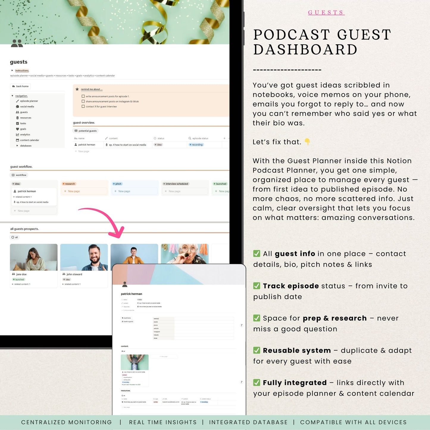 Notion Podcast Planner Template