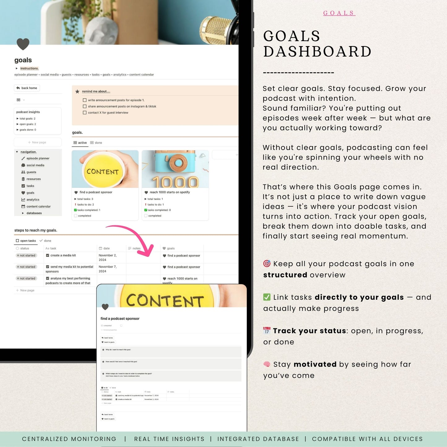 Notion Podcast Planner Template