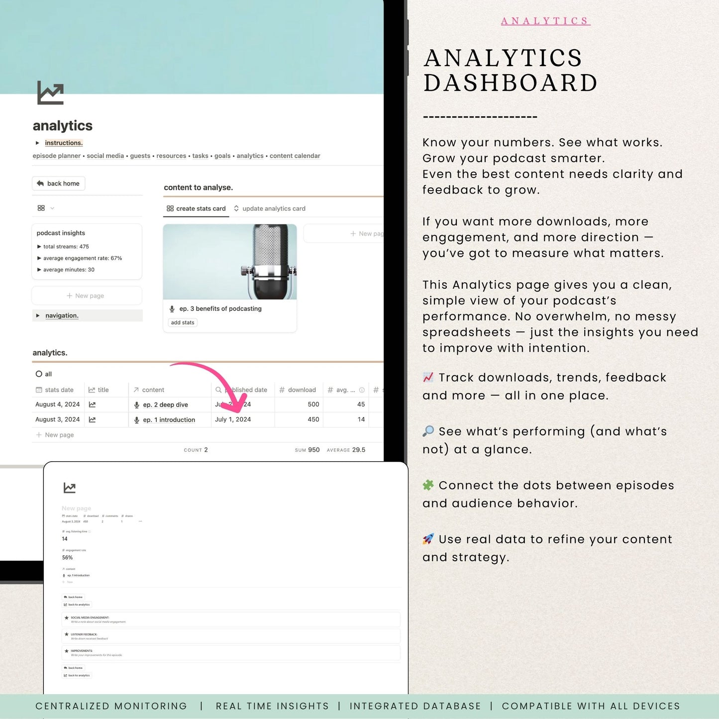 Notion Podcast Planner Template
