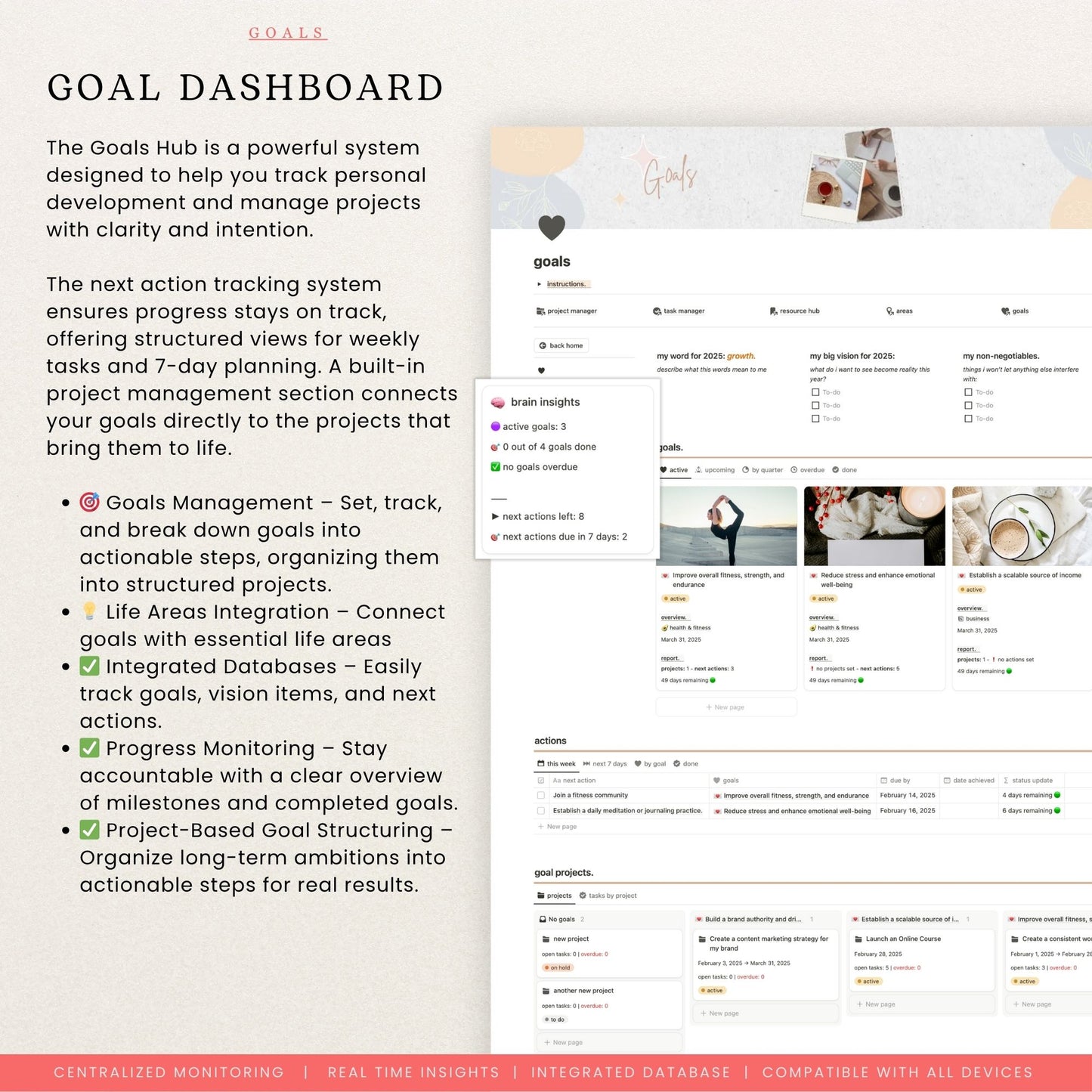 Second Brain Work Dashboard Notion Template