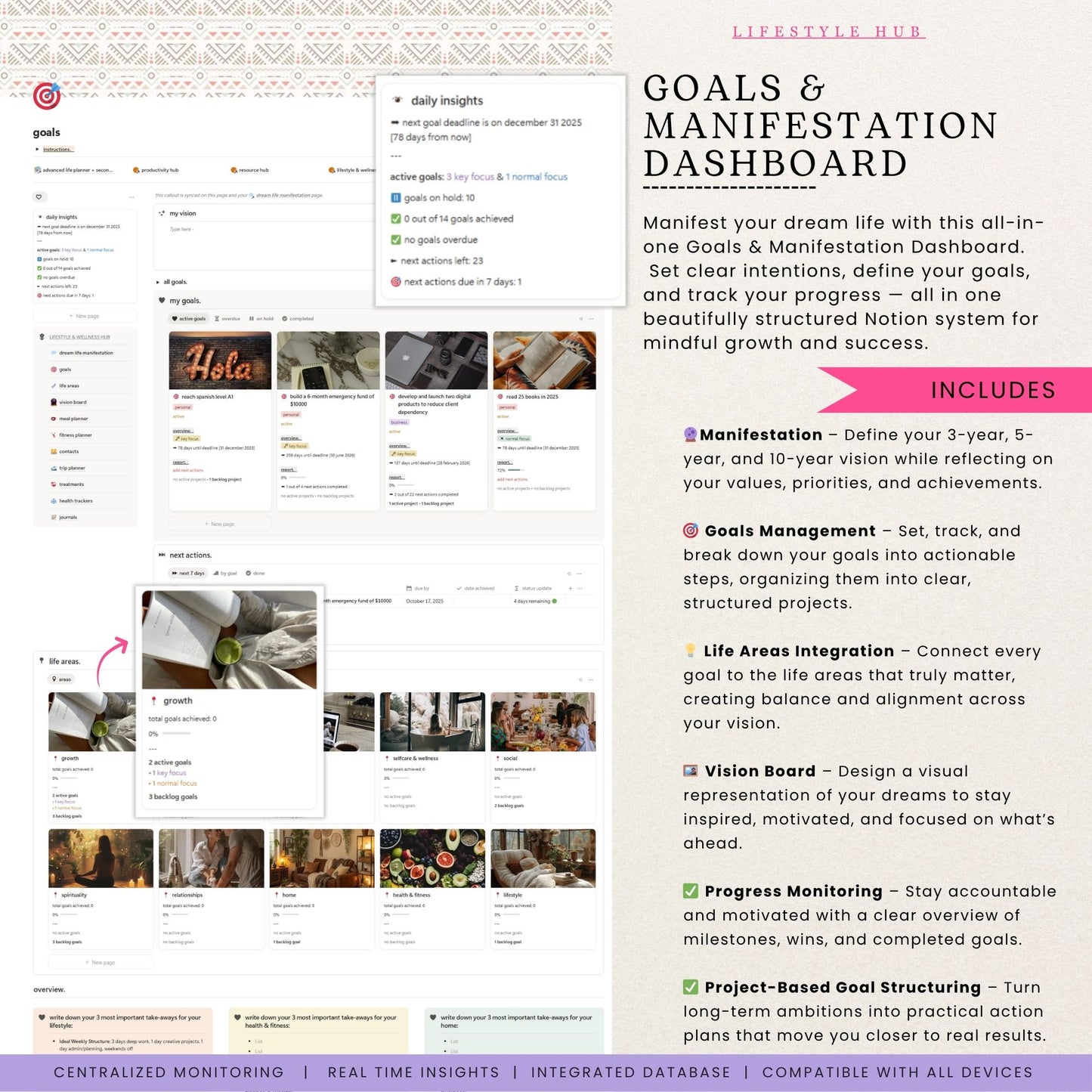 Advanced Notion Life Planner Template + Second Brain 3.0