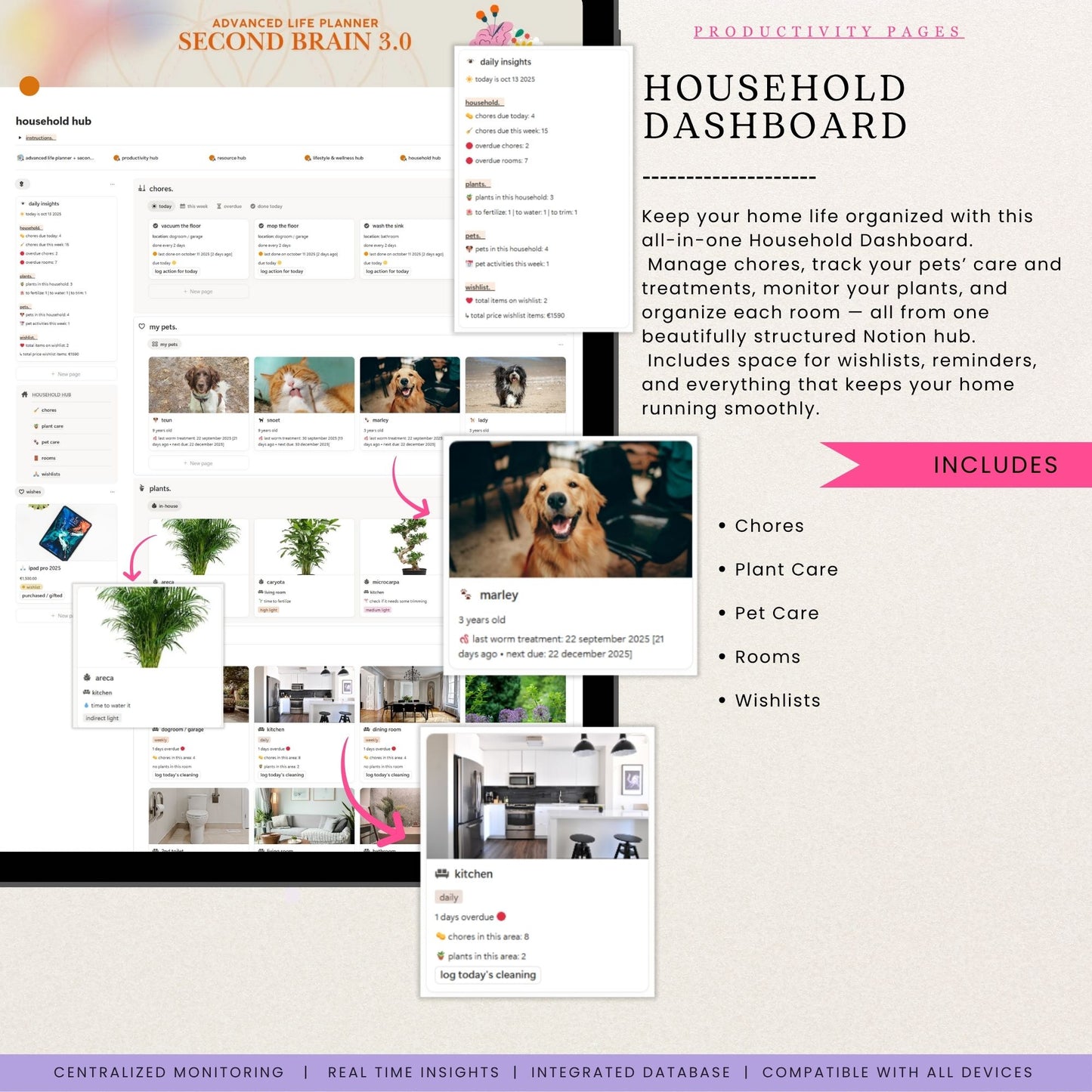 Advanced Notion Life Planner Template + Second Brain 3.0