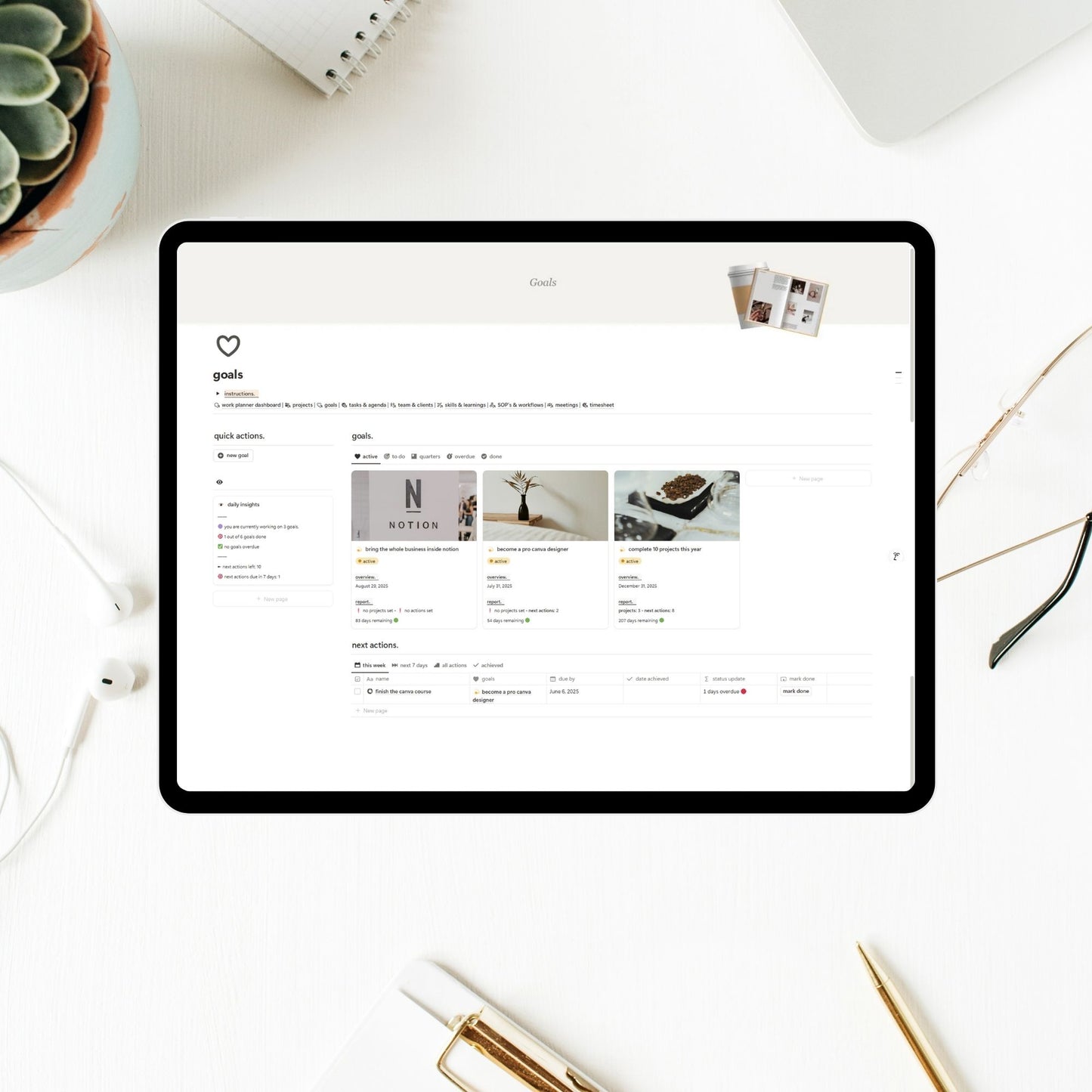 Work Planner Notion Template