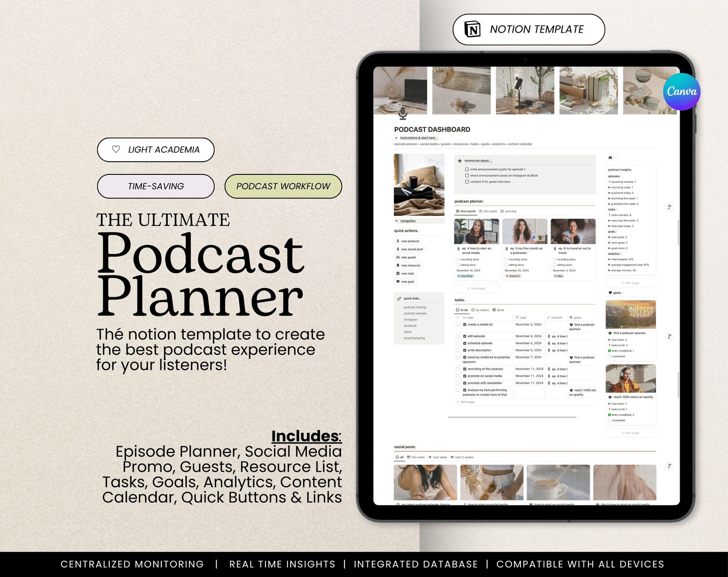 Notion Podcast Planner Template