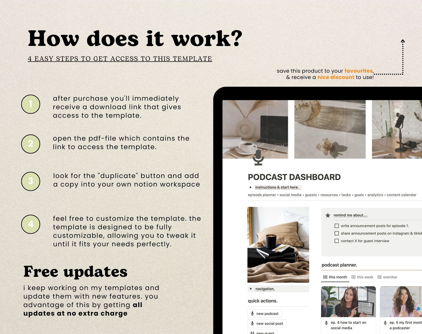 Notion Podcast Planner Template
