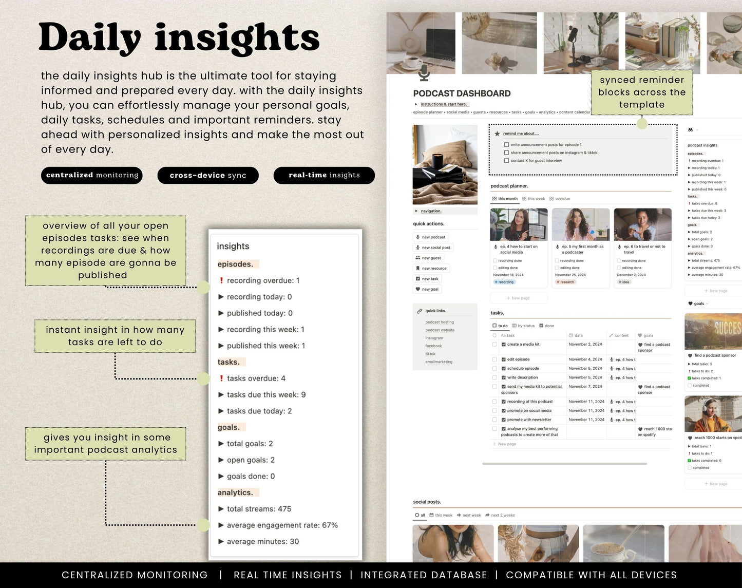 Notion Podcast Planner Template