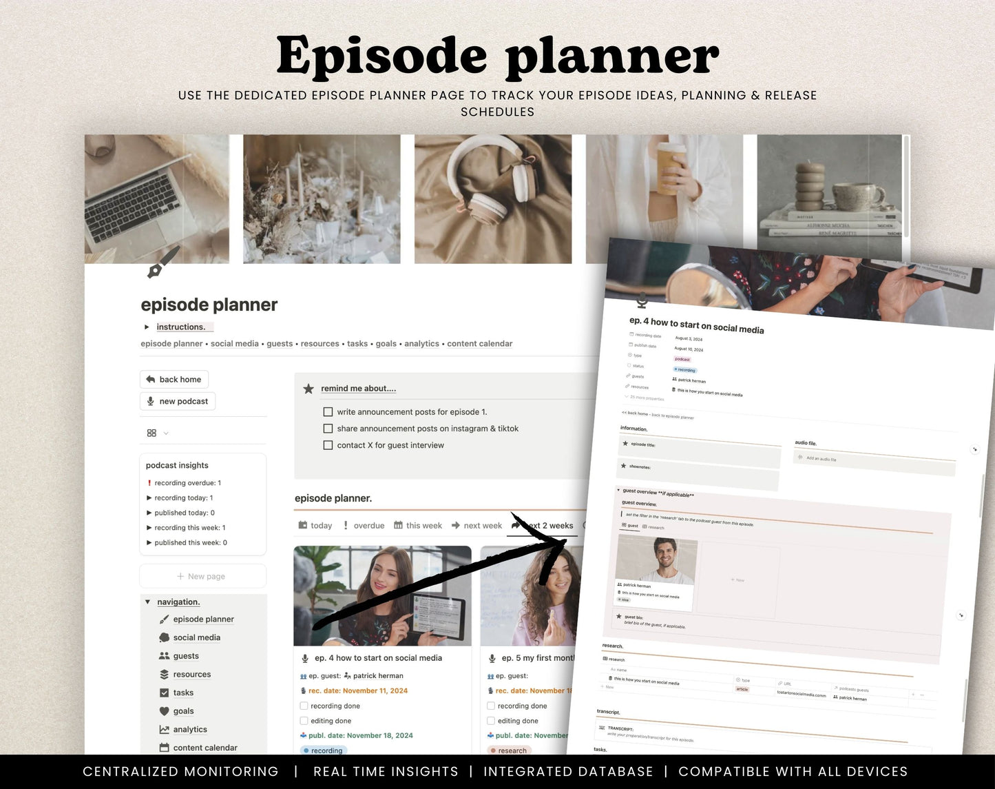 Notion Podcast Planner Template