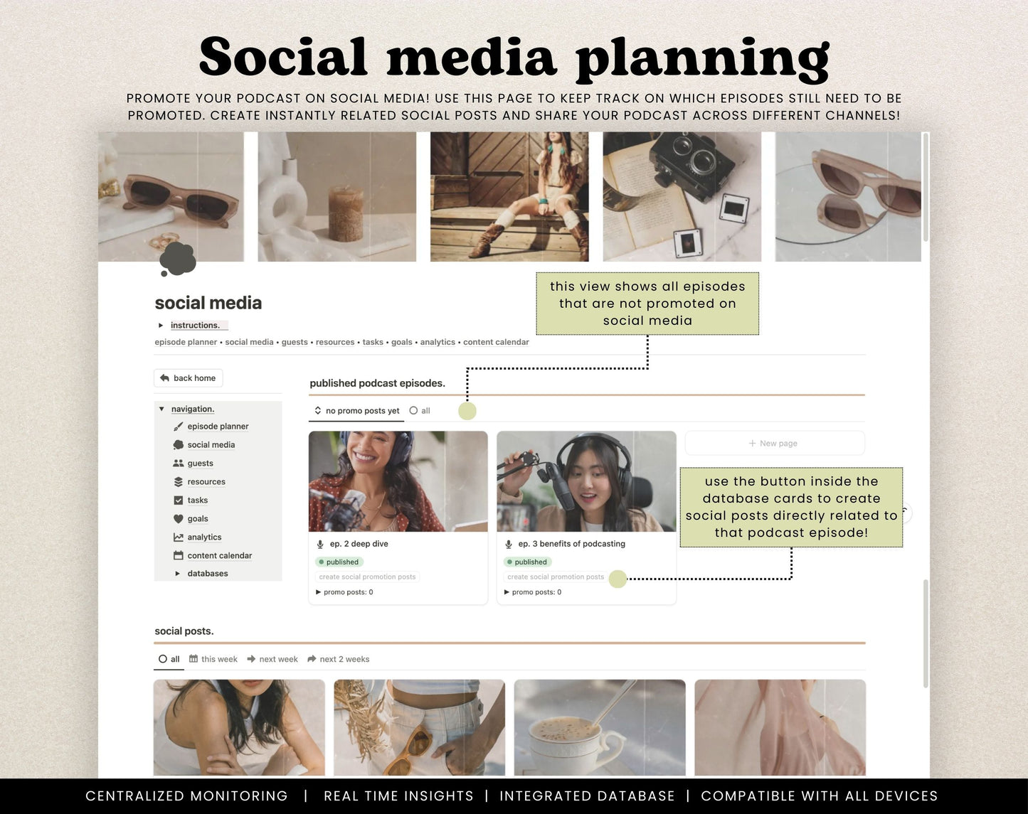 Notion Podcast Planner Template