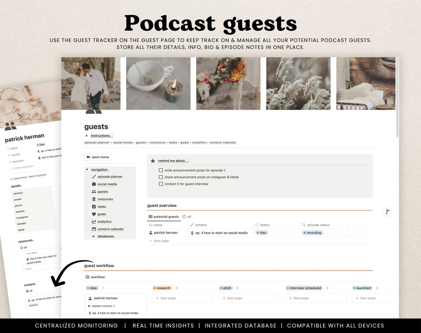 Notion Podcast Planner Template