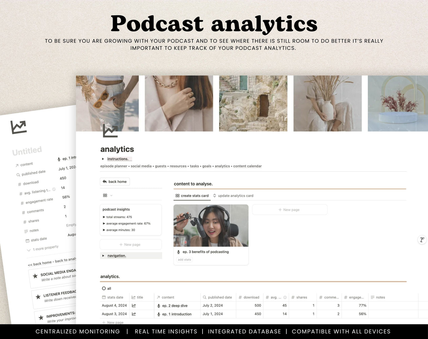 Notion Podcast Planner Template