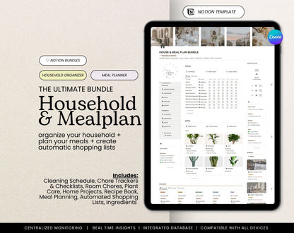 Household & Meal Planner Notion Template