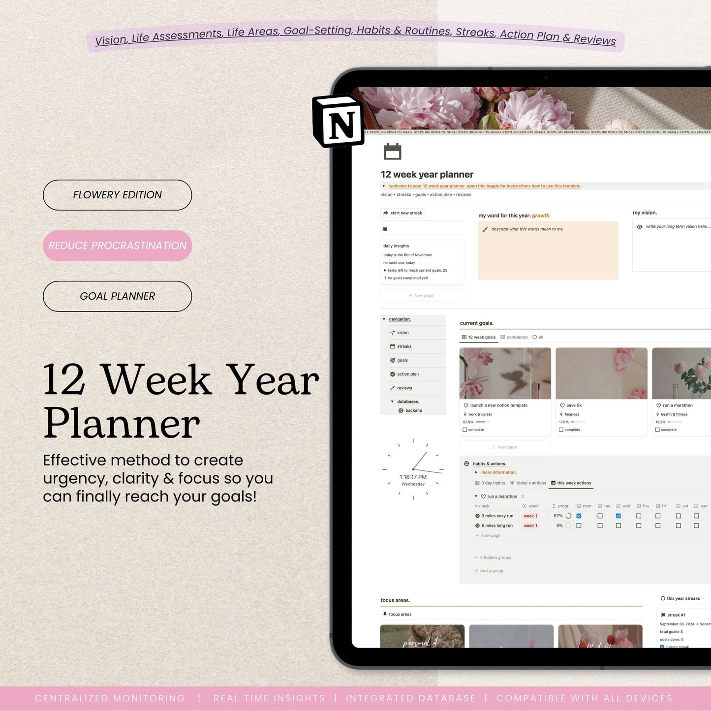 12 Week Year Plan Notion Template