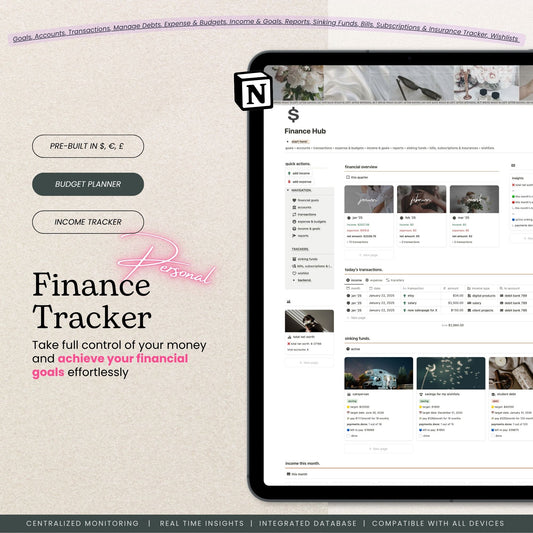 Finance Tracker Notion Template