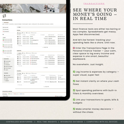 Finance Tracker Notion Template