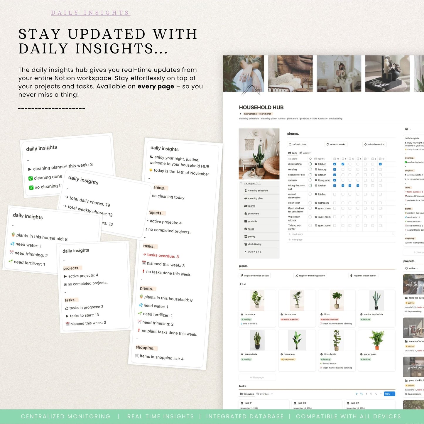 Notion cleaning schedule template