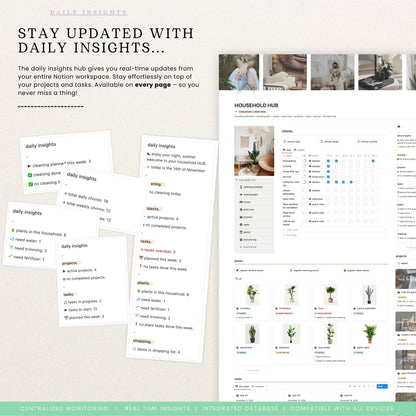 Notion cleaning schedule template