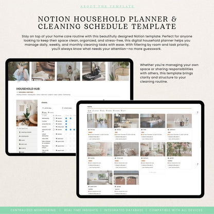 Notion cleaning schedule template