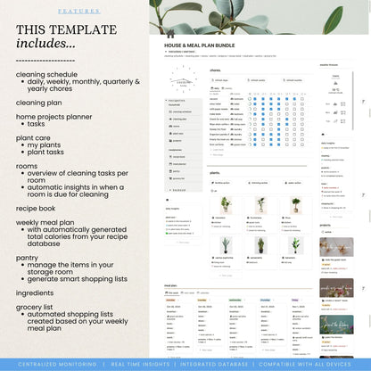 Household & Meal Planner Notion Template