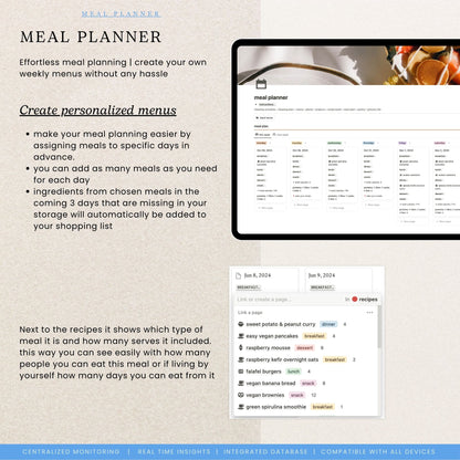 Household & Meal Planner Notion Template