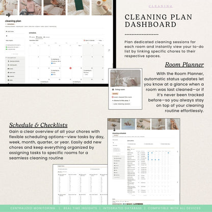 Notion cleaning schedule template