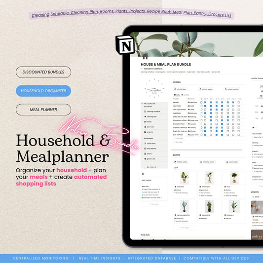Household & Meal Planner Notion Template