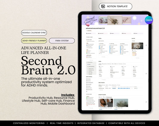 Advanced Second Brain 2.0 Notion Template