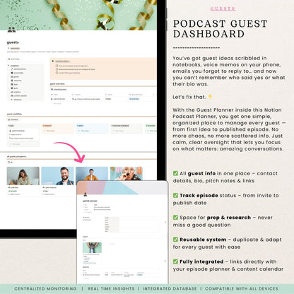 Notion Podcast Planner Template
