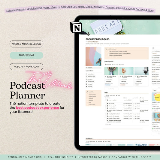 Notion Podcast Planner Template