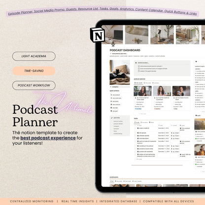 Notion Podcast Planner Template