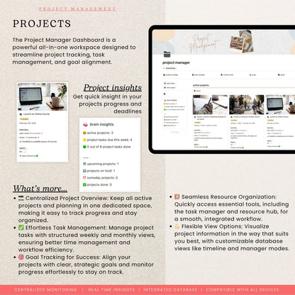 Second Brain Work Dashboard Notion Template