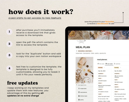 Notion Meal Planner Template