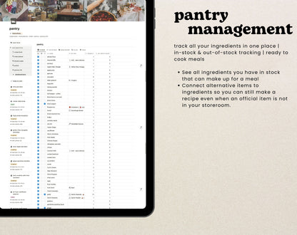 Notion Meal Planner Template