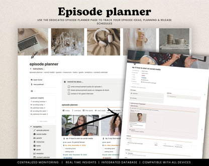 Notion Podcast Planner Template